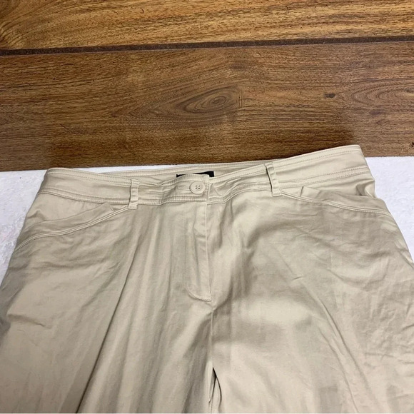 Tribal tan size 12 cropped pants zippers on the backs of the legs real pockets - Picture 6 of 8